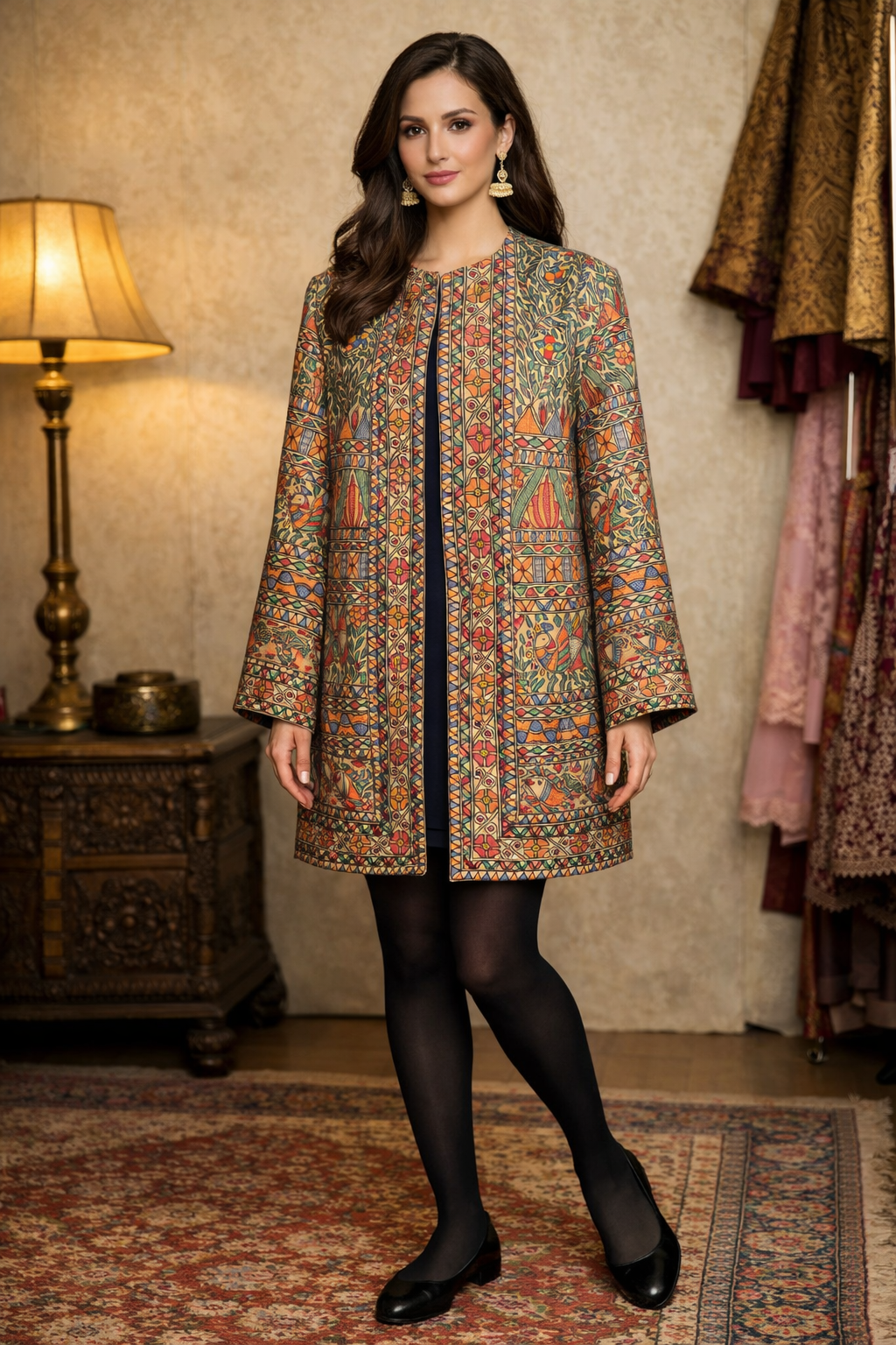 Madhubani cape