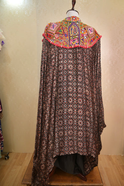 Ajrakh cape set
