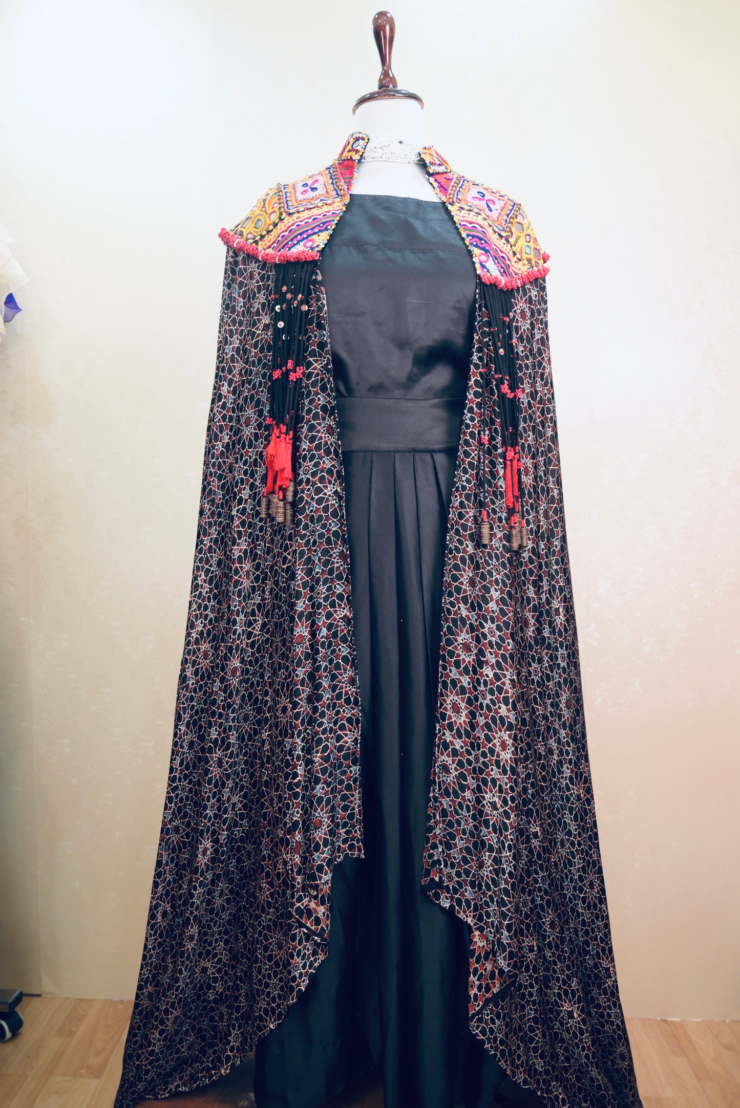 Ajrakh cape set