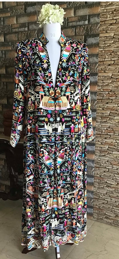 Hand embroidered Parsi Gara jacket