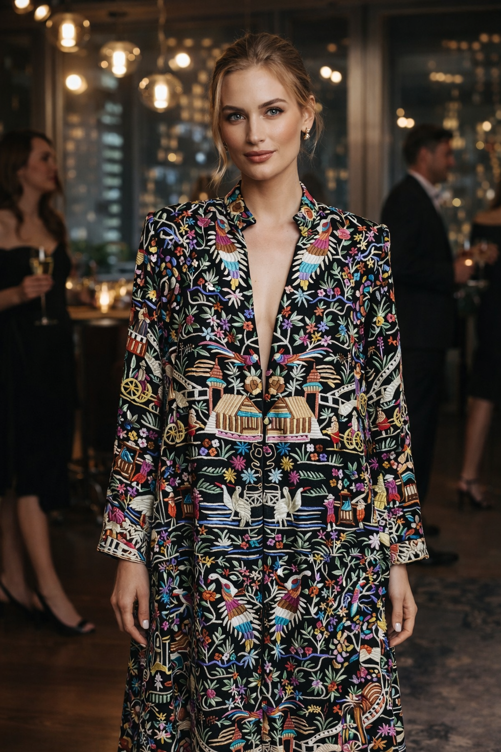 Hand embroidered Parsi Gara jacket